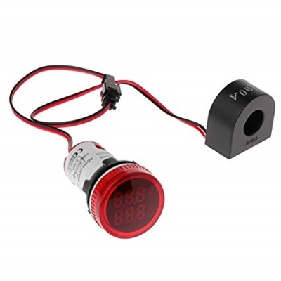 AC 50-500V 0-100A LED Voltmeter & Ammeter RED