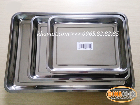 KHAY INOX SÂU 5CM; DẦY 0.7MM