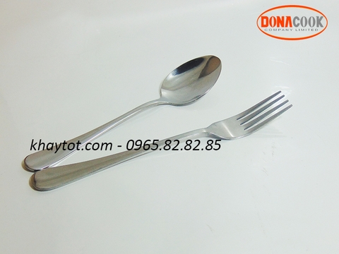 BỘ THÌA DĨA INOX TRƠN - TD8812