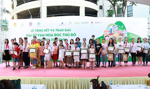 Trao giải Đại sứ Văn hóa đọc Thủ đô năm học 2017-2018