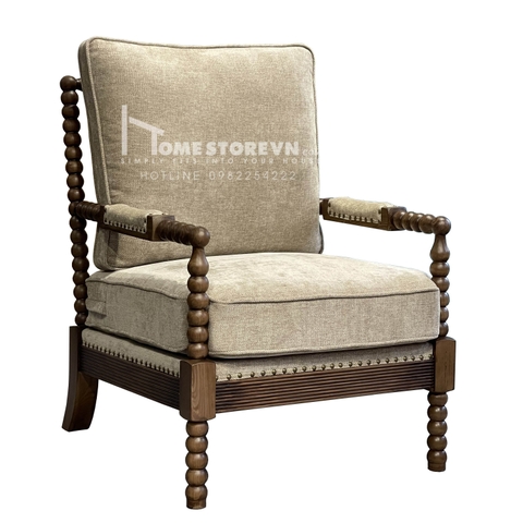 Sofa đơn khung gỗ William - Màu nâu - SFD3N