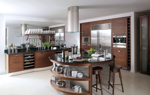 Mẫu tủ bếp và bàn đảo 3