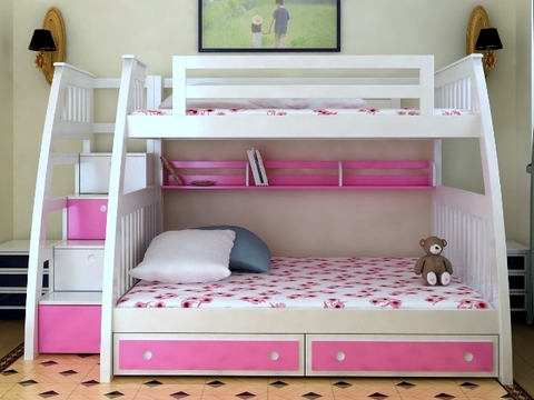 Giường tầng cho bé gái
