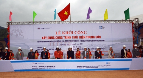 Thanh Hóa khởi công nhà máy thủy điện Trung Sơn – Thanh hóa