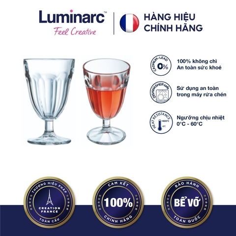 Ly Có Chân TT Luminarc France Glass Maximilien 215ml