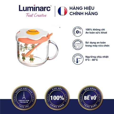 Ly Có Nắp TT Luminarc Girl Bear 500ml