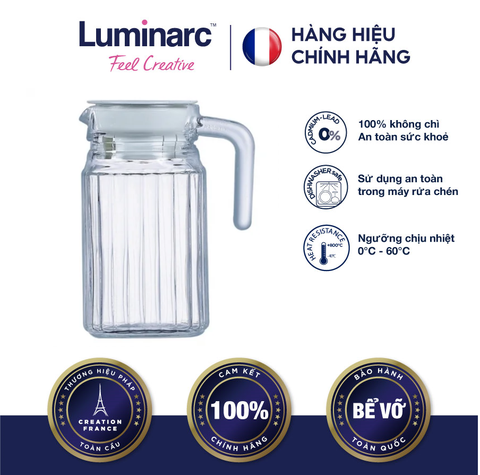 Bình Nước TT Luminarc Quadro 0.5L