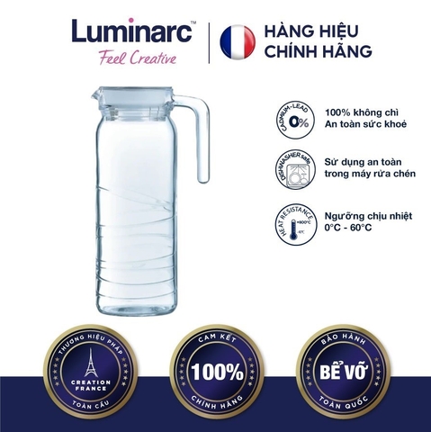 Bình TT Luminarc Dona Embossment Circle 1L