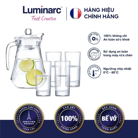 Bộ Bình Ly TT Luminarc ARC Island 5pcs