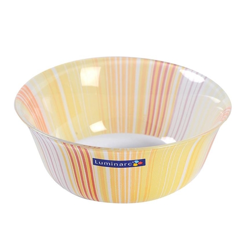 Bộ chén thuỷ tinh Luminarc Temp Carina Orange Stripes Bowl 12cm