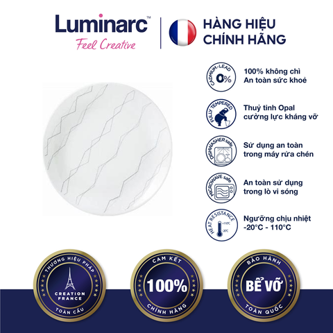 Đĩa  TT Luminarc Diwali Marble 27Cm