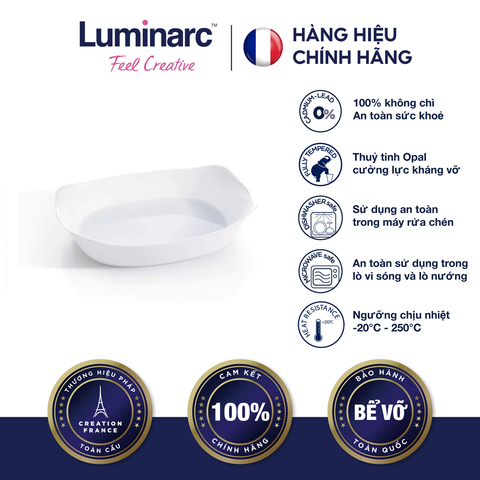 Khay Nướng TT Luminarc Smart Cuisine Chữ Nhật 34X25Cm