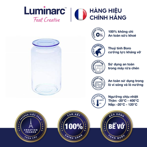 Hủ TT Luminarc Rondo Blue 1L