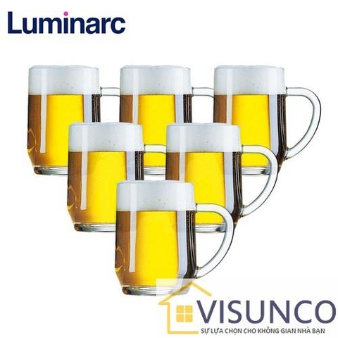 Bộ 6 ly bia thủy tinh Luminarc Haworth 285ML