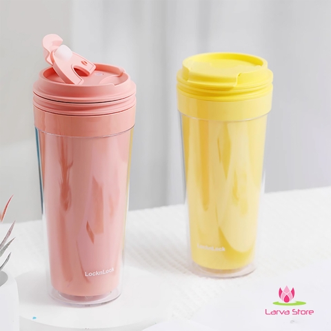 Ly Nhựa 2 lớp LocknLock Bucket Cold Cup 580ml HAP519