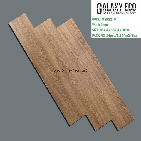 Sàn nhựa dán keo vân gỗ Galaxy Eco GW2210