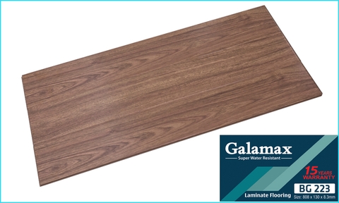 Sàn gỗ Galamax bản nhỏ 8mm BG223 màu nâu