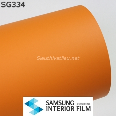 Film dán nội thất đơn sắc màu cam SG334