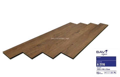 Sàn gỗ Savi 12mm cốt xanh A2116
