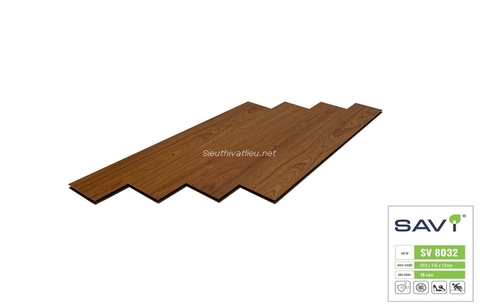 Sàn gỗ Savi 12mm SV8032 bản nhỏ