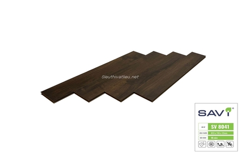Sàn gỗ Savi 12mm SV8041 bản nhỏ