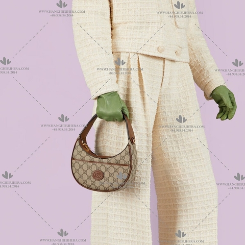 GUCCI HALF-MOON-SHAPED MINI BAG WITH INTERLOCKING G 726843 - OEM