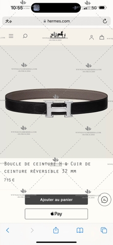 HERMES BELT 32MM - LIKE AUTH 99% 