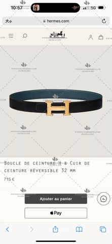 HERMES BELT 32MM - LIKE AUTH 99%