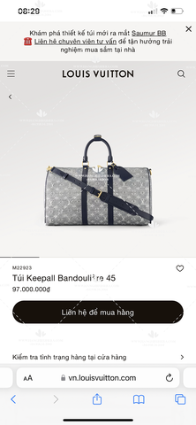 LV KEEPALL BANDOULIERE 45 M22923 - LIKE AUTH 99%