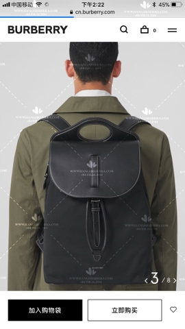 BURBERRY POCKET BACKPACK - LIKE AUTH 99%