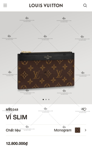 LV SLIM PURSE M80348 - LIKE AUTH 99%