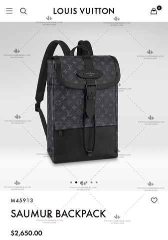 LV SAUMUR BACKPACK M45913 - LIKE AUTH 99%