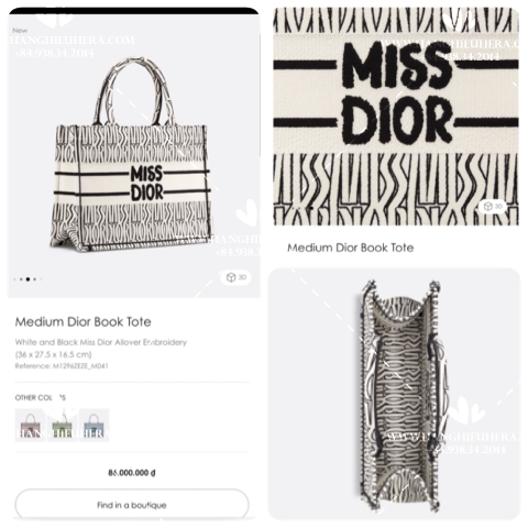 MEDIUM DIOR BOOKTOTE M041 - LIKE AUTH 99%