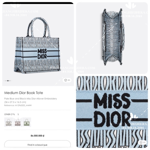 MEDIUM DIOR BOOKTOTE M44W - LIKE AUTH 99%