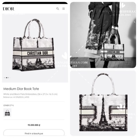 MEDIUM DIOR BOOKTOTE M933 - LIKE AUTH 99%