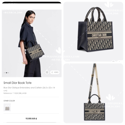 SMALL DIOR BOOKTOTE M928 - LIKE AUTH 99%