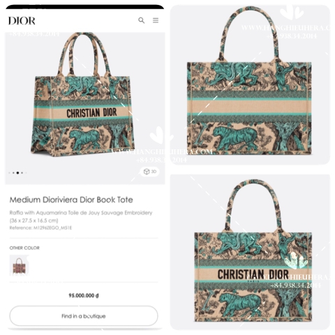 MEDIUM DIORIVIERA DIOR BOOKTOTE M51E - LIKE AUTH 99%