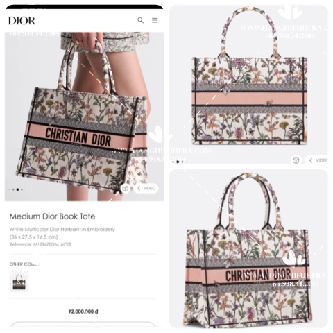 MEDIUM DIOR BOOKTOTE M20E - LIKE AUTH 99%