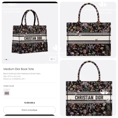 MEDIUM DIOR BOOKTOTE M911 - LIKE AUTH 99%