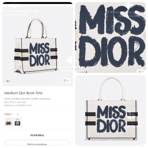 MEDIUM DIOR BOOKTOTE M19Q - LIKE AUTH 99%