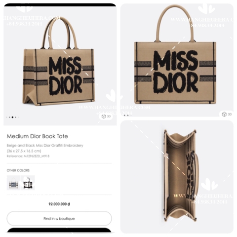 MEDIUM DIOR BOOKTOTE M918 - LIKE AUTH 99%