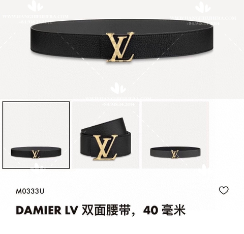 LV DAMIER 40MM REVERSIBLE BELT M0333U - LIKE AUTH 99%