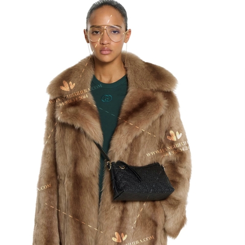 GUCCI Borsa a spalla GG Emblem misura piccola 847450 AAFDV 1000 - OEM