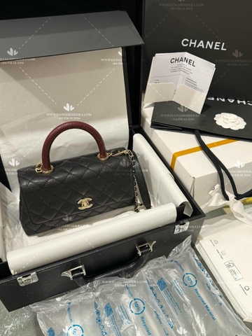 Chanel Small Coco Handle in Caviar Gold Hardware