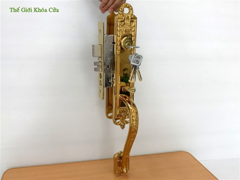 Khóa Cửa Đại Sảnh Gold SSA LA-0393 PVD