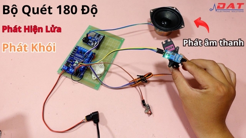 Bộ phát hiện lửa 180 độ với cảm biến khói | VDO00051 |