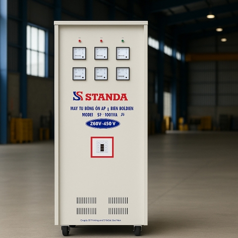 Ổn áp Standa 100KVA 3 Pha ST-100KVA-3F – Giải pháp ổn định điện áp cho hệ thống công suất lớn