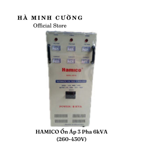 Ổn áp Hamico 3 Pha 6kva 260-430v