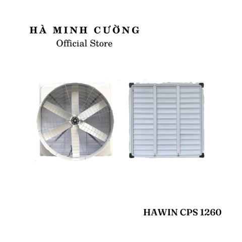 Quạt hút công nghiệp vuông Composite trực tiếp HAWIN -  CPS 1260