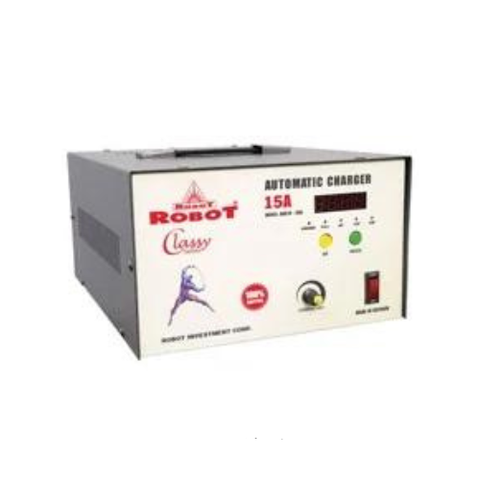Sạc Tự Động Robot 15A (12V-24V) - (Dây Đồng)
